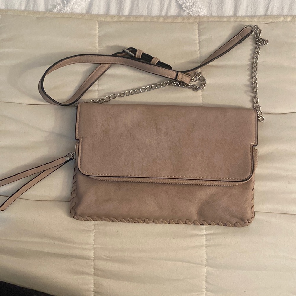 Brown suede Crossbody Bag